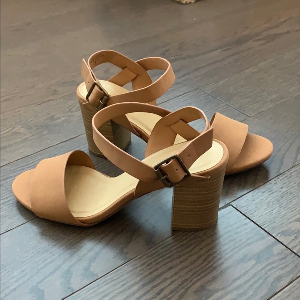 New | Stacked Block Heel Sandals